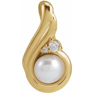 Accented Pearl Necklace or Pendant