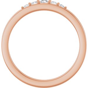 14K Rose Gold 1/6 CTW Natural Diamond Stackable Ring