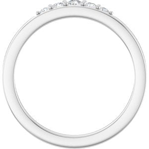 Sterling Silver 1/6 CTW Natural Diamond Stackable Ring