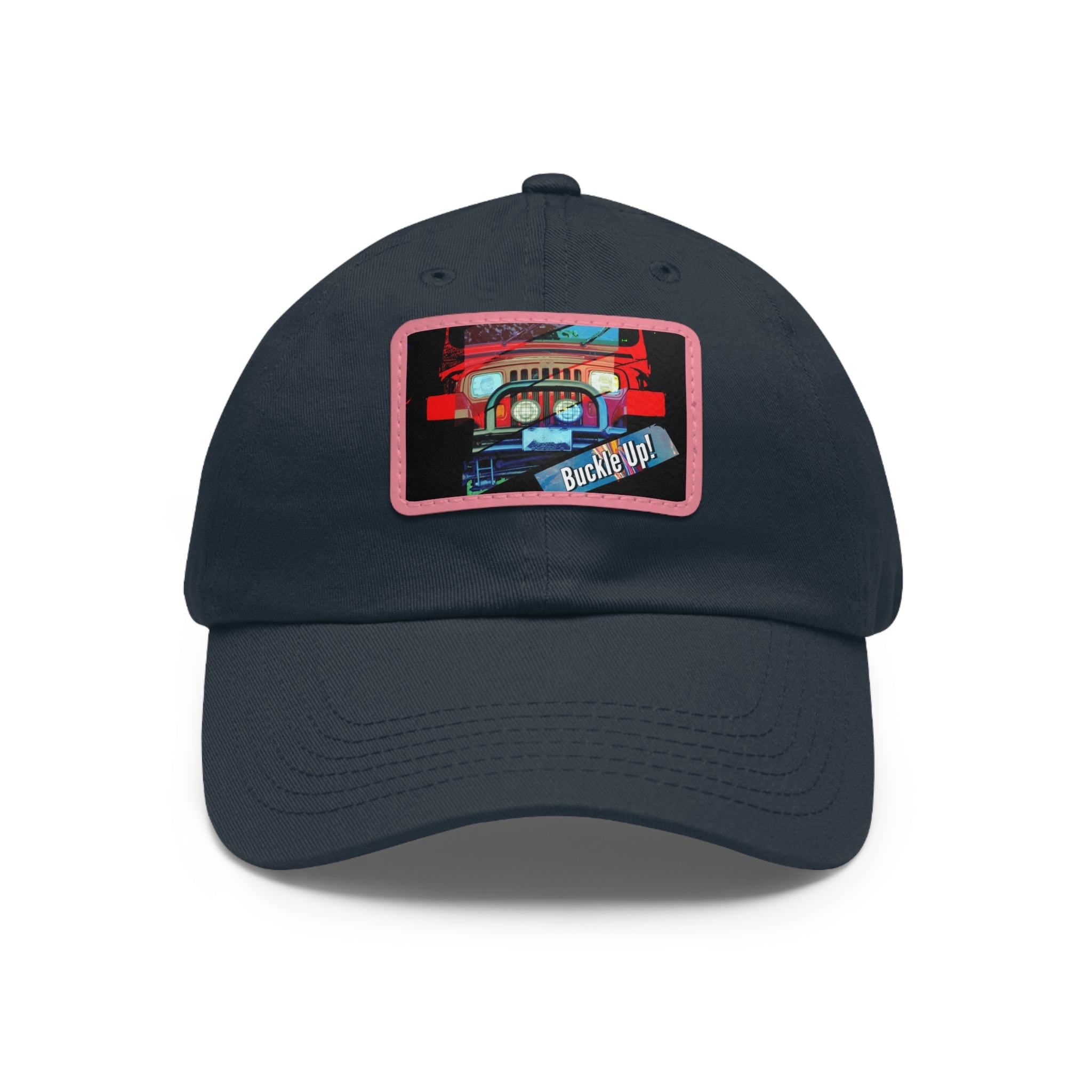Buckle Up!  4 Wheel Drive Hat with Rectangle Leather Patch