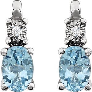 Accented Birthstone Earrings
