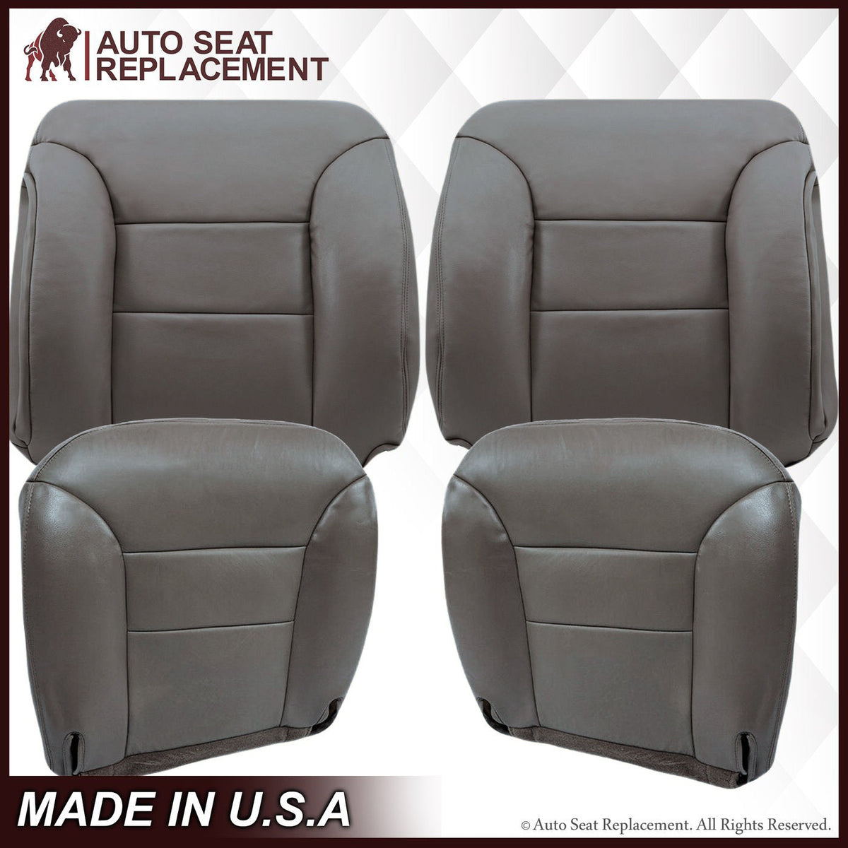 1995-1999  GMC Sierra SLT SLE Seat Cover in Gray: Choose your options