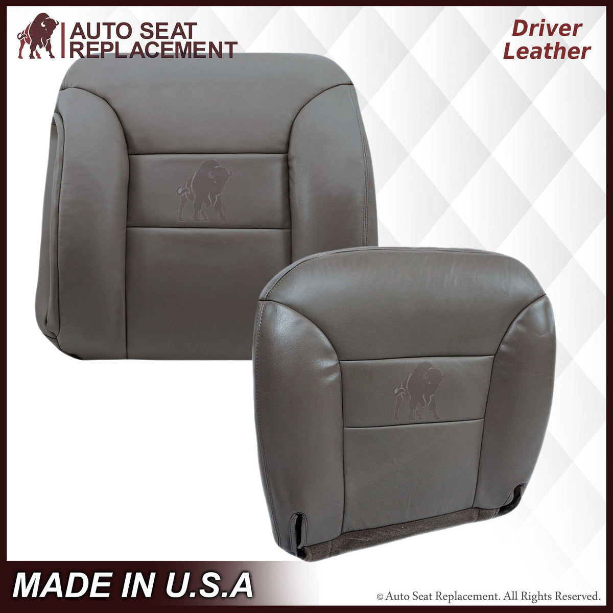 1995-1999  GMC Sierra SLT SLE Seat Cover in Gray: Choose your options