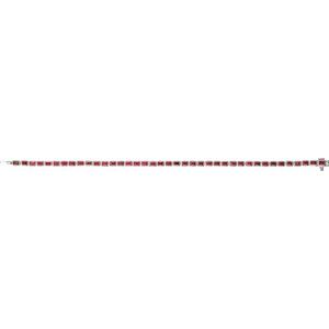 14K White Gold Lab-Grown Ruby Line 7" Bracelet – image 4