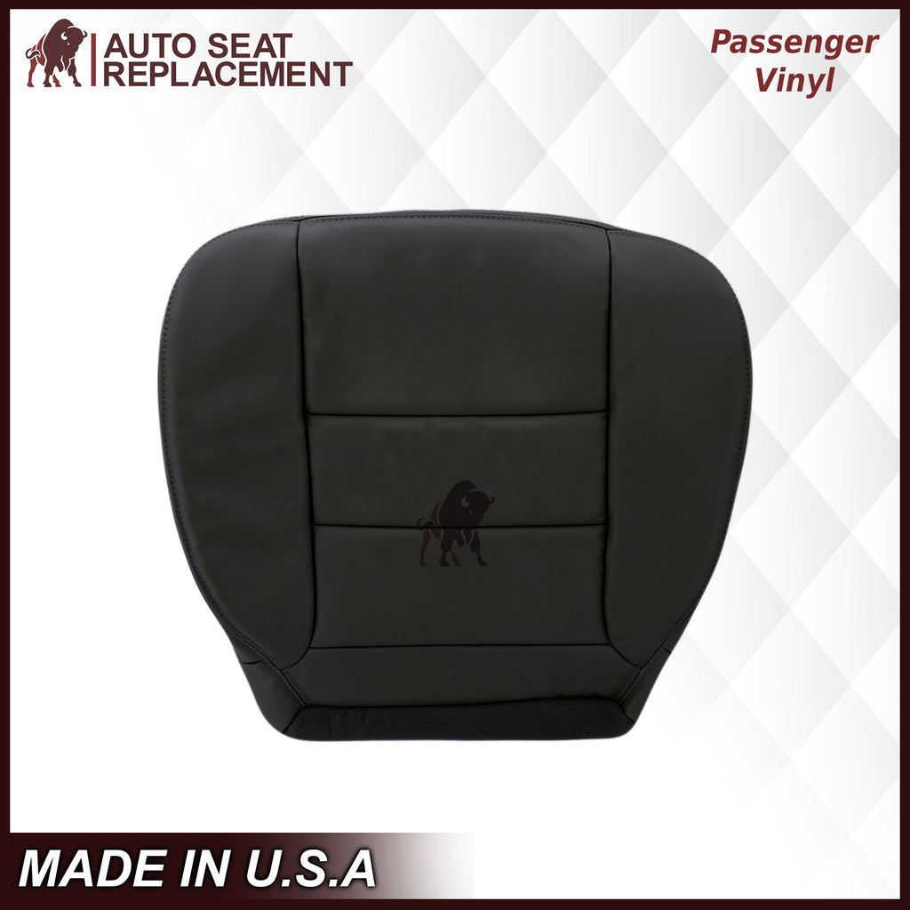 2002-2007 Ford F250/F350/F450/F550 Lariat Extended Cab Seat Cover in Black: Choose Leather or Vinyl