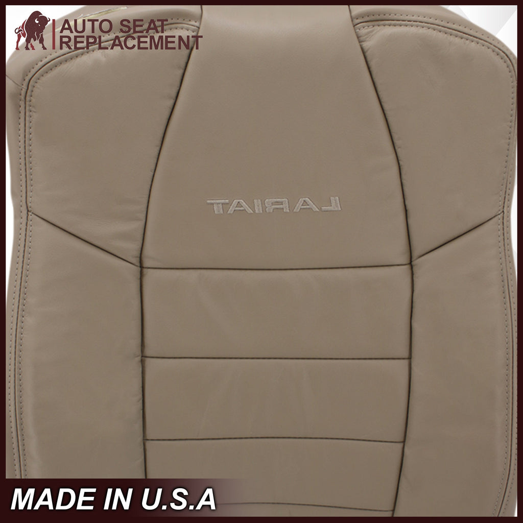 2002-2007 Ford F250/F350/F450/F550 Lariat Extended Cab Seat Cover in Tan: Choose Leather or Vinyl