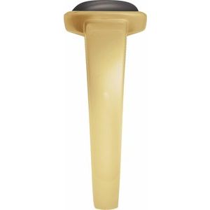 14K Yellow Gold Natural Onyx Cabochon Ring