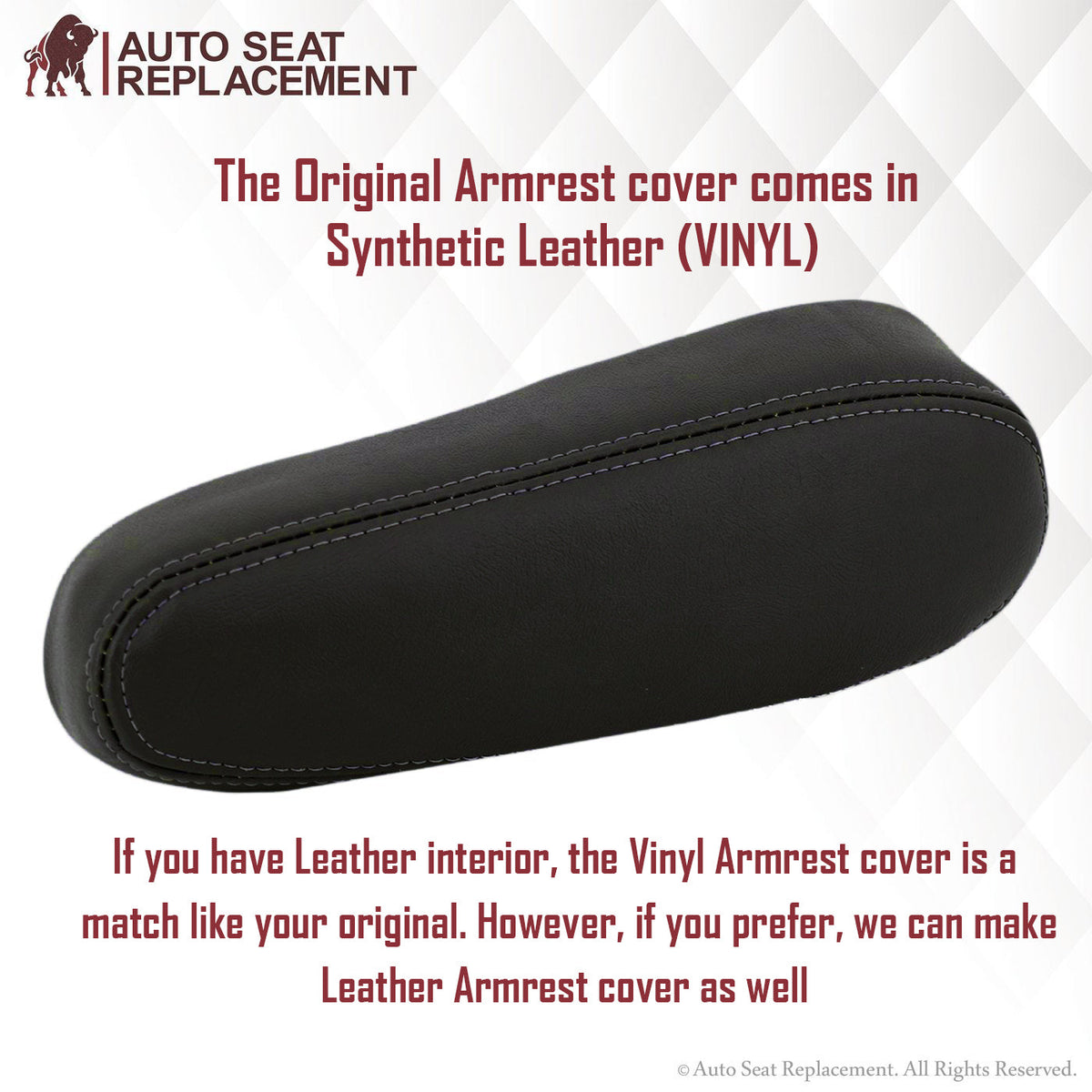 2003-2007 Chevy Silverado/Avalanche Seat Cover in Dark Gray: Choose Leather or Vinyl