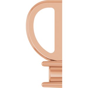 14K Rose Gold 3 mm Round Solitaire Charm/Pendant Mounting – image 6