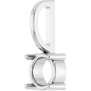 Platinum 5 mm Round Solitaire Charm/Pendant Mounting – image 4