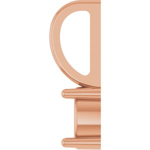 14K Rose Gold 5 mm Round Solitaire Charm/Pendant Mounting – image 6