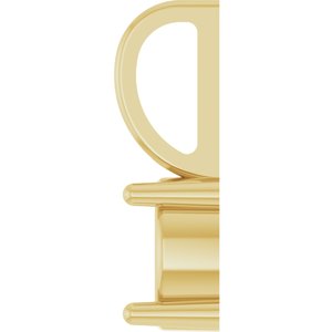 14K Yellow Gold 6 mm Round Solitaire Charm/Pendant Mounting – image 6