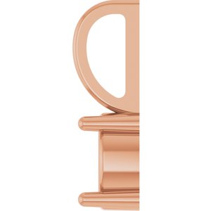 14K Rose Gold 6 mm Round Solitaire Charm/Pendant Mounting – image 6