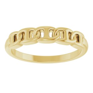 Anchor Chain Link Ring