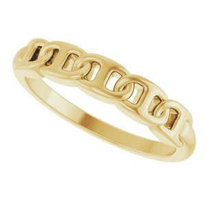 Anchor Chain Link Ring