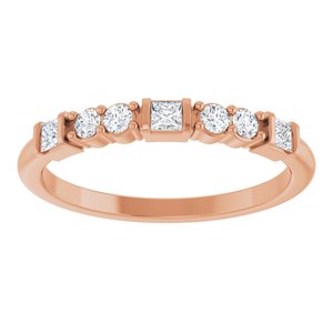 14K Rose Gold 1/4 CTW Natural Diamond Stackable Ring