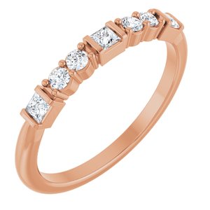 14K Rose Gold 1/4 CTW Lab-Grown Diamond Stackable Ring