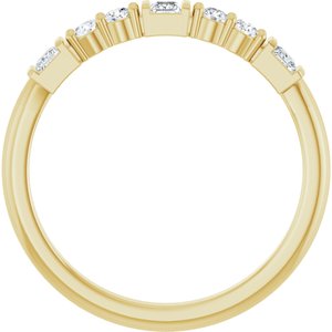 14K Yellow Gold 1/4 CTW Lab-Grown Diamond Stackable Ring