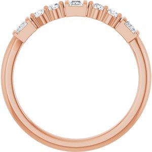 14K Rose Gold 1/4 CTW Natural Diamond Stackable Ring