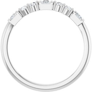 Sterling Silver 1/4 CTW Natural Diamond Stackable Ring