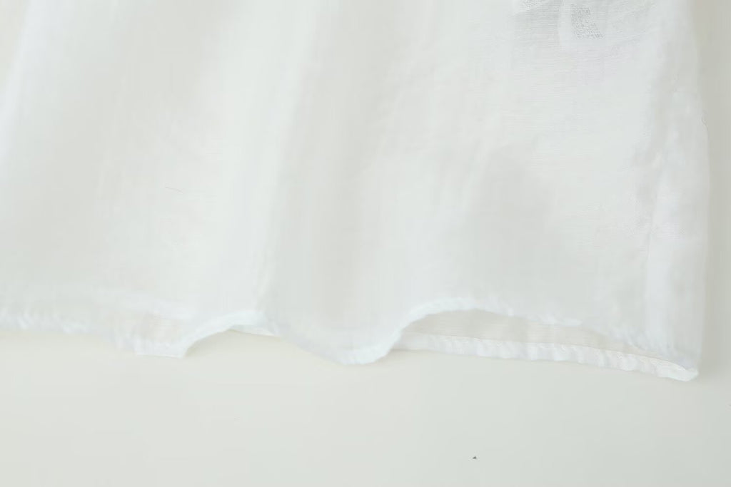 Women Pleated Decorative Stitching Mid Waist Midi Skirt