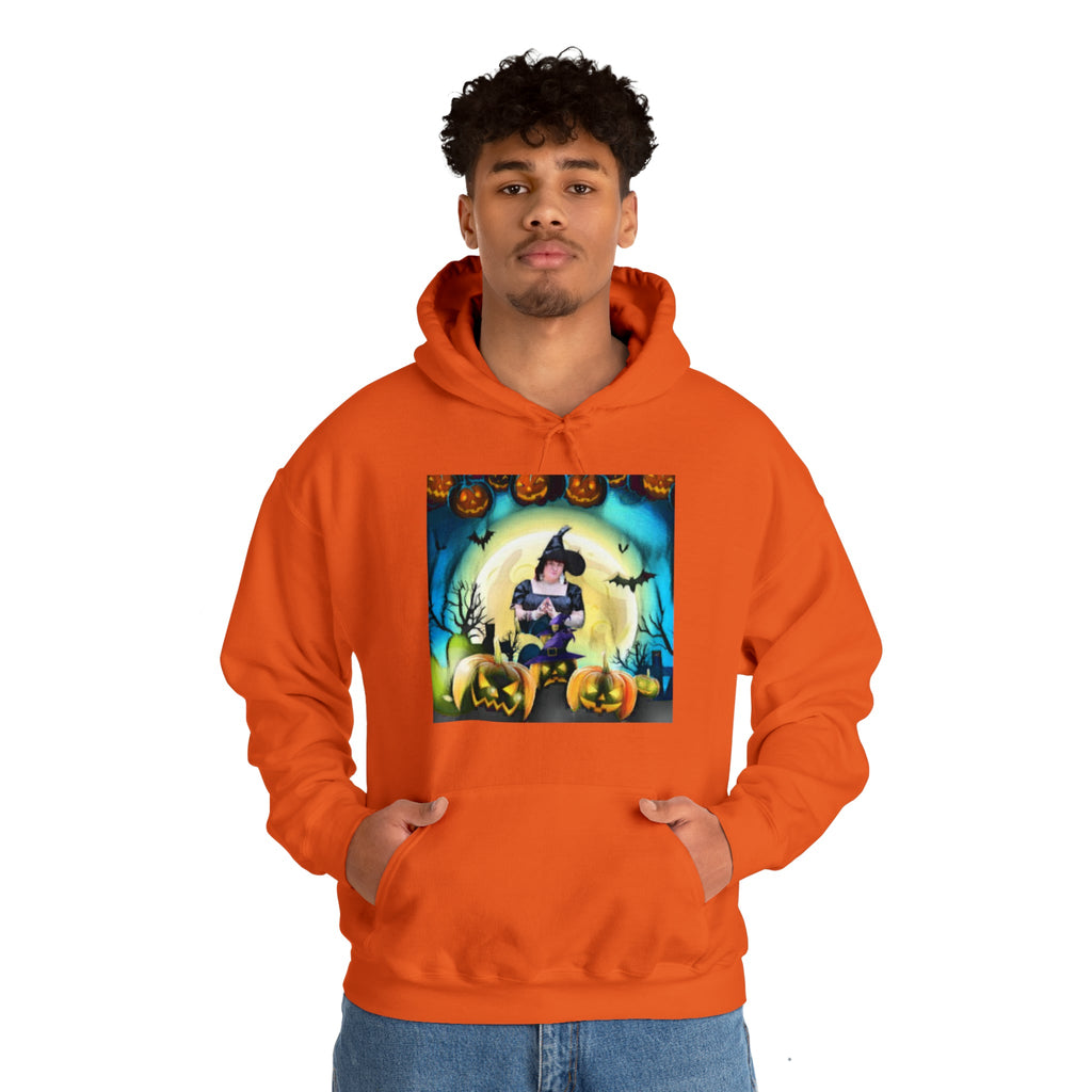 Scary Witch Unisex Heavy Blend™ Hooded Sweatshirt up to 5XL