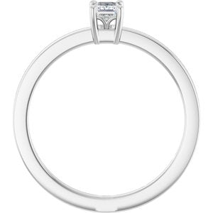Platinum 1/4 CT Lab-Grown Diamond Ring
