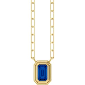 Round Bezel-Set Necklace or Center