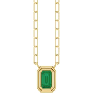 Round Bezel-Set Necklace or Center