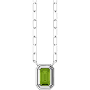 Round Bezel-Set Necklace or Center