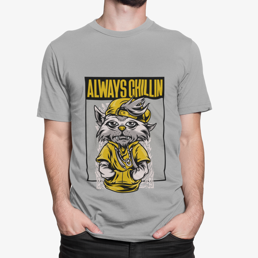 Always Chillin Cat Graphic T-Shirt