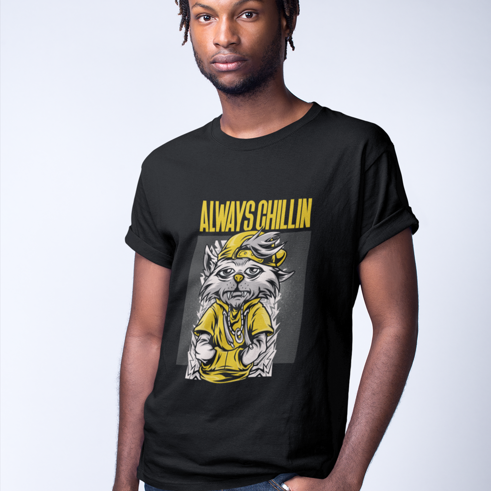 Always Chillin Cat Graphic T-Shirt