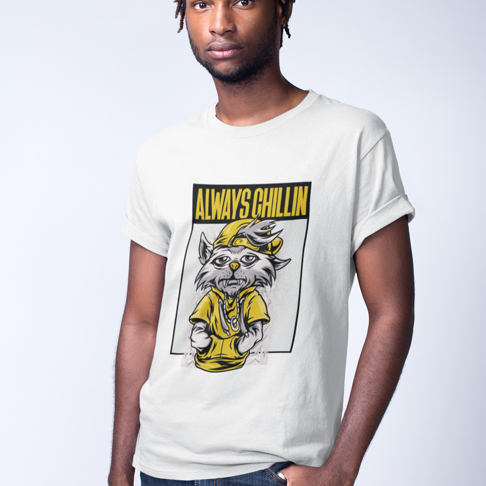 Always Chillin Cat Graphic T-Shirt