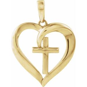 Cross & Heart Pendant