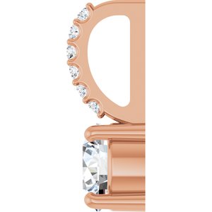 14K Rose Gold 1/2 CTW Natural Diamond Charm/Pendant – image 3