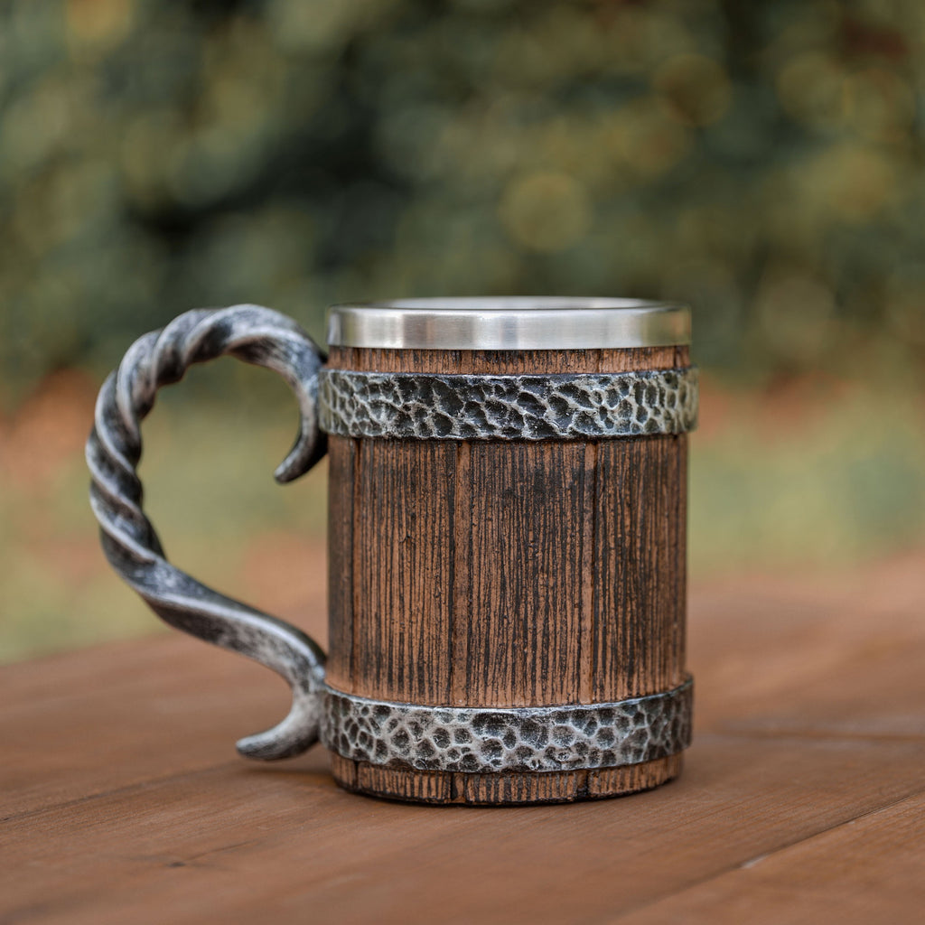 Viking Beer Barrel Tankard – 20 oz Insulated Mug
