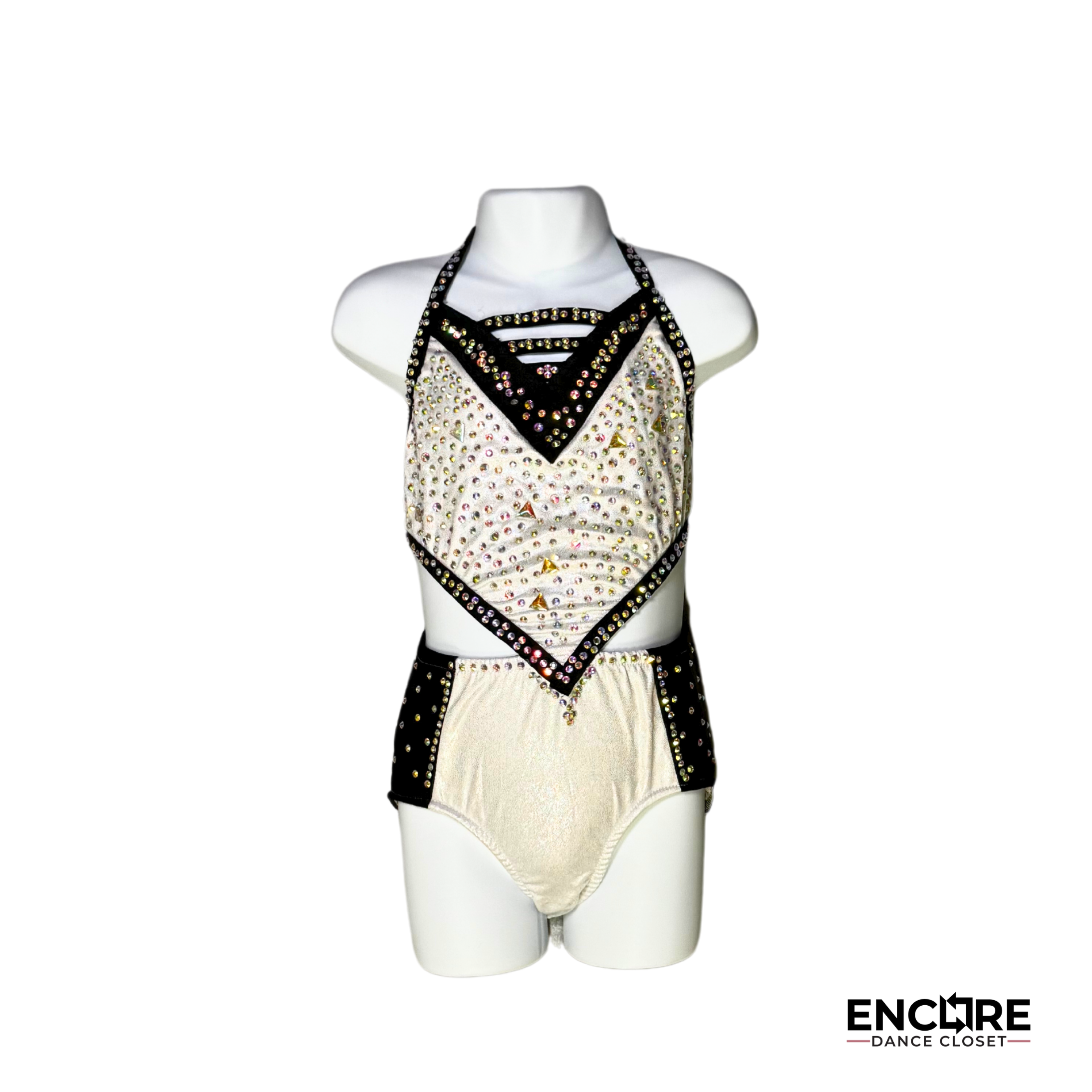 White and Black Edgy Hip-Hop Costume