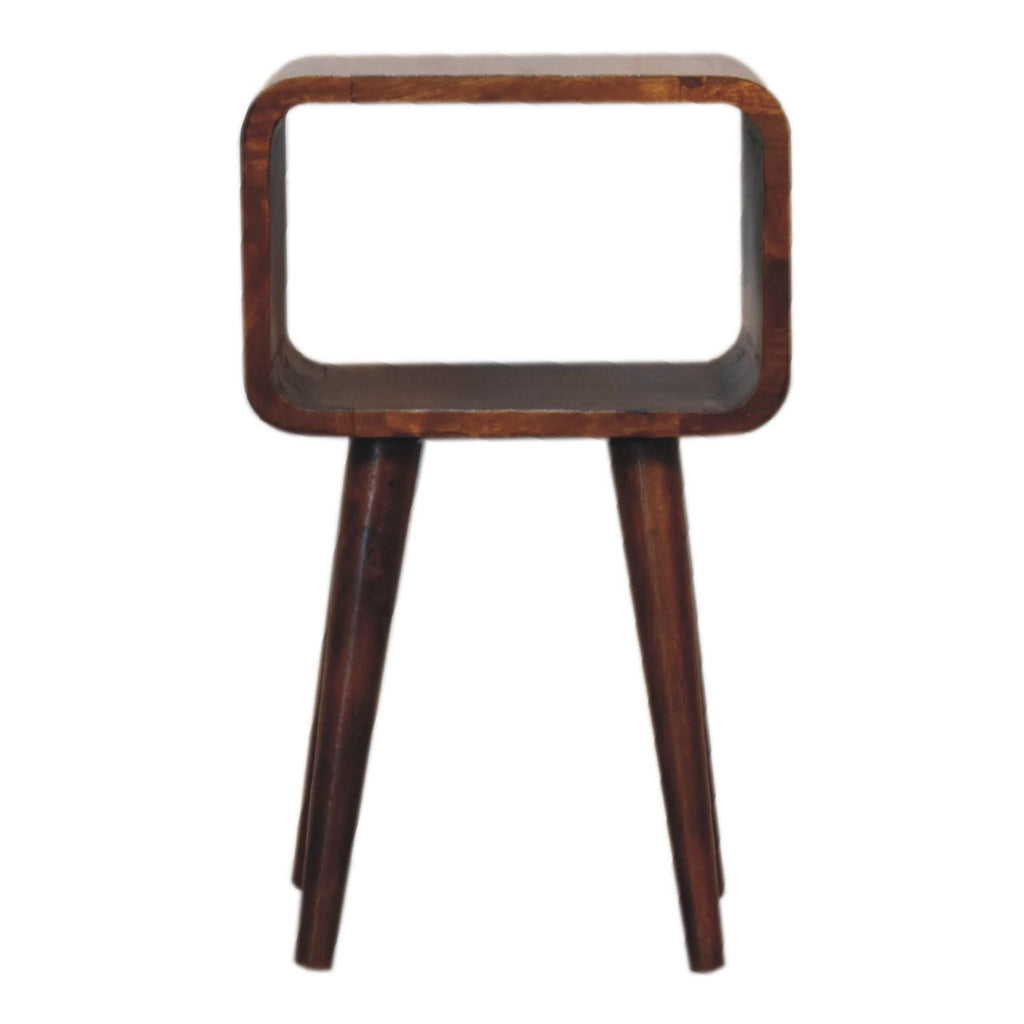 Minimalist Open Curved Nightstand
