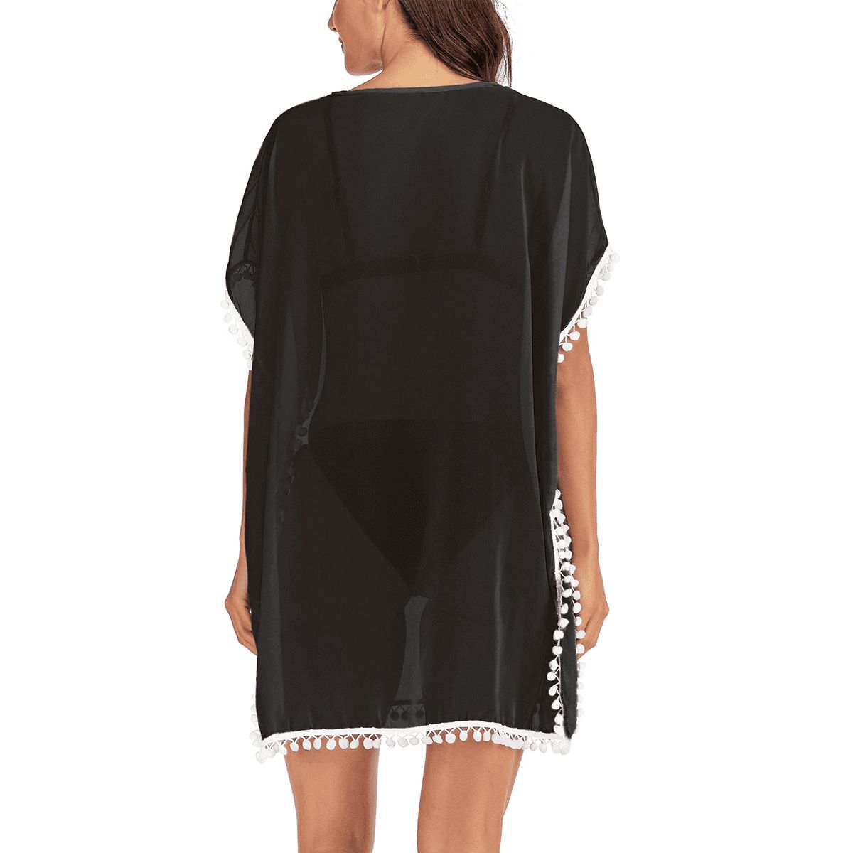 Women's Parlez-vous Francais French Girl Chiffon Beach Coverup (Made in USA)