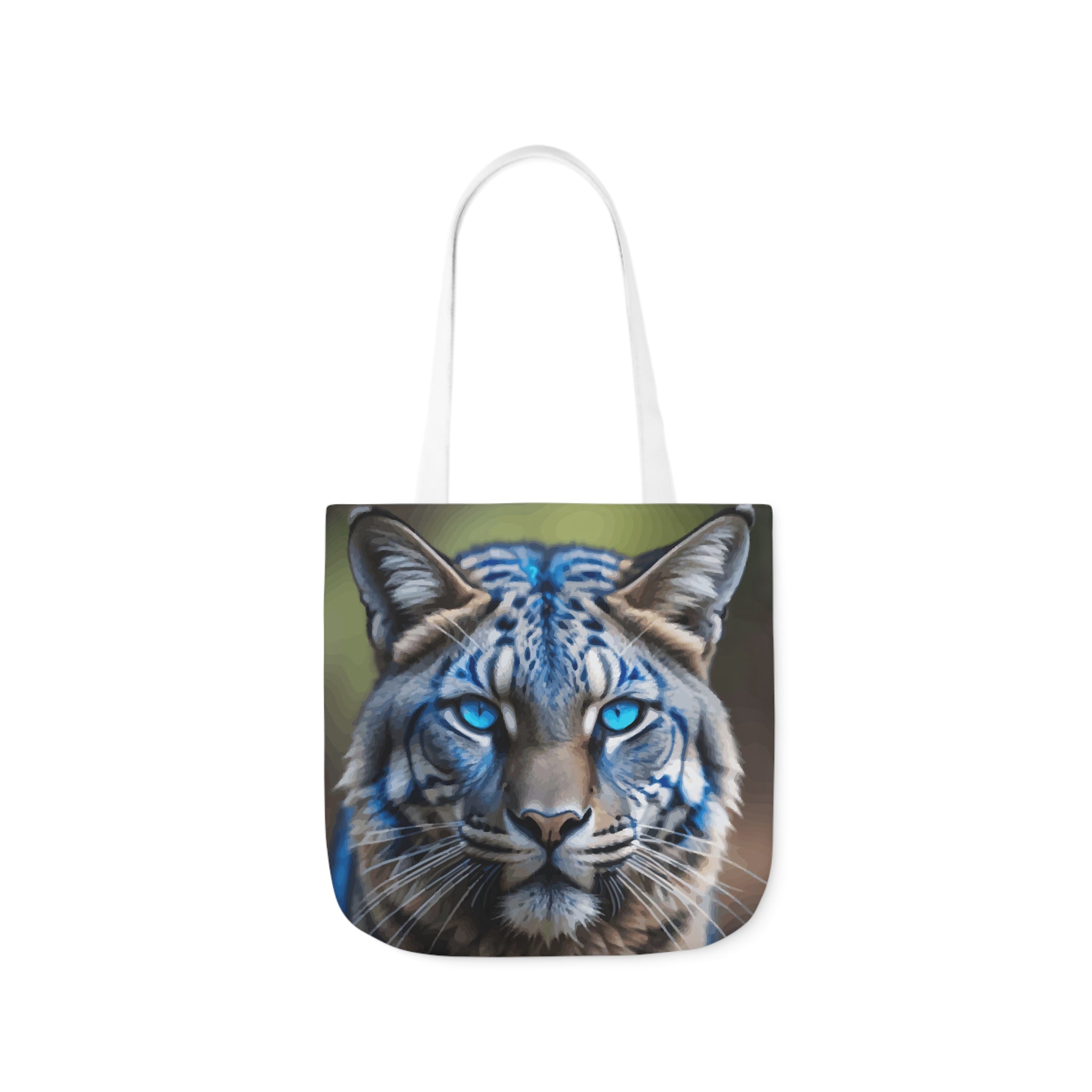 Blue Wildcat Canvas Tote Bag with 5 Strap Color Choices