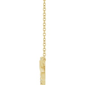 Accented Heart & Infinity-Inspired Necklace or Center