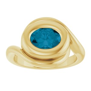 Bezel-Set Bypass Ring
