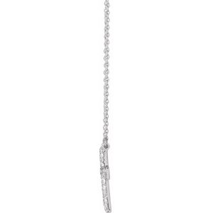 Accented Cross Necklace or Center