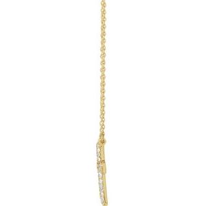 Accented Cross Necklace or Center