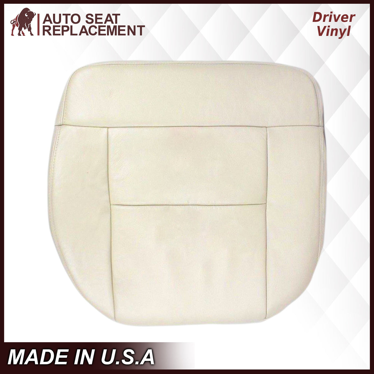 2004 Ford F150 Seat Cover in Light Parchment Tan: Choose Leather or Vinyl