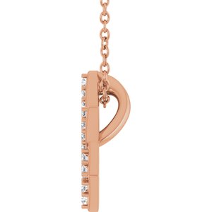 14K Rose Gold 1/6 CTW Natural Diamond Star of David 16-18" Necklace