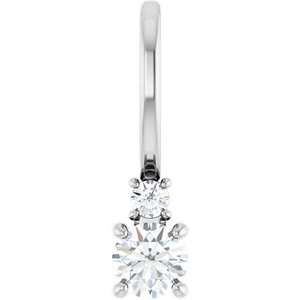 Sterling Silver 3 mm Round Charm/Pendant Mounting