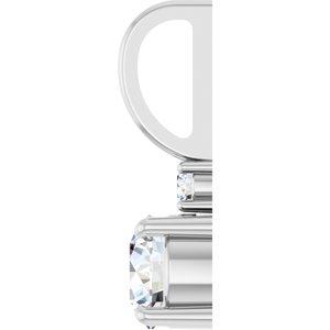 Platinum 5 mm Round Charm/Pendant Mounting – image 5