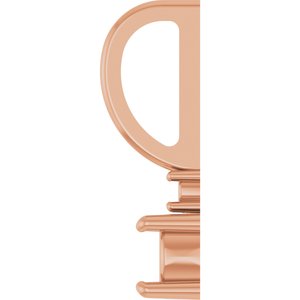 14K Rose Gold 3.5 mm Round Charm/Pendant Mounting – image 6