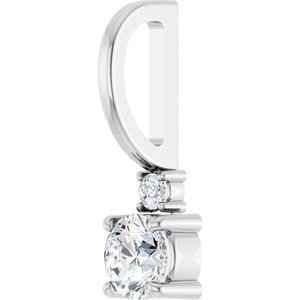 Platinum 3.5 mm Round Charm/Pendant Mounting – image 3